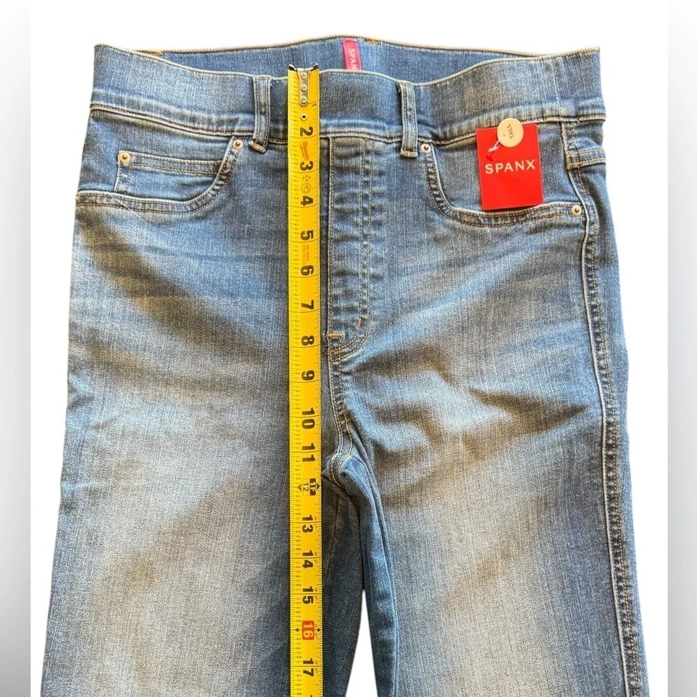 SPANX Straight Leg Jean Vintage Indigo Women’s Size Medium Tall - Picture 8 of 11